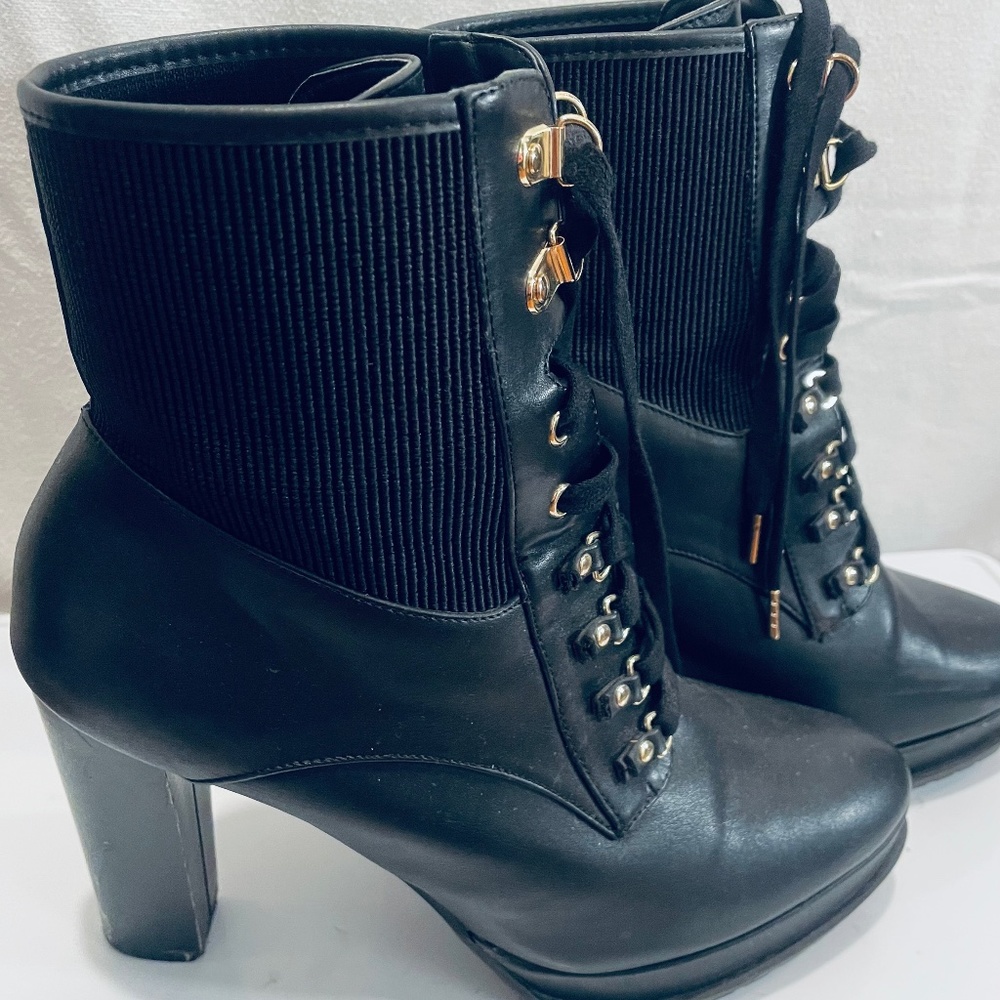Black ankle boots
